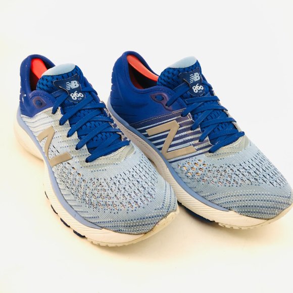 New Balance 860 V10 W860G10 Blue Running Shoes Lace Up Low Top Women's Size 11 - Picture 3 of 9